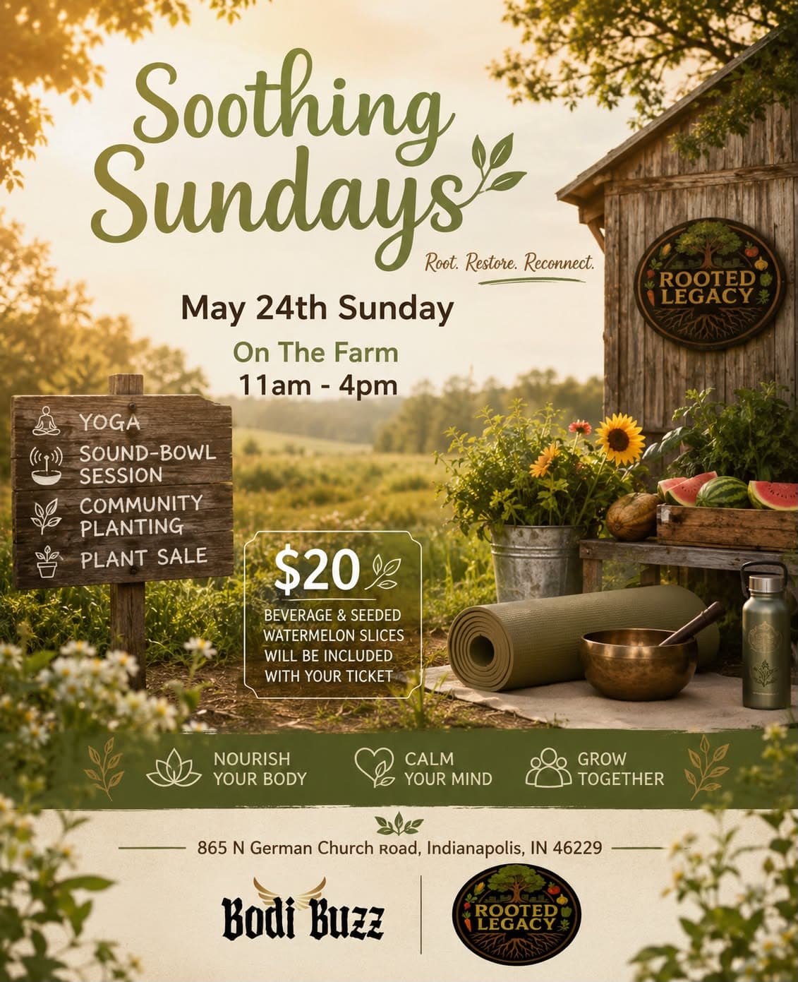 Soothing Sundays flyer