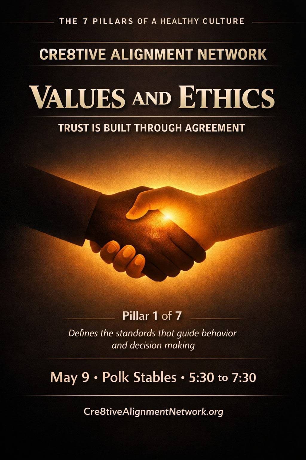 Cre8tive Alignment Network — Values & Ethics
